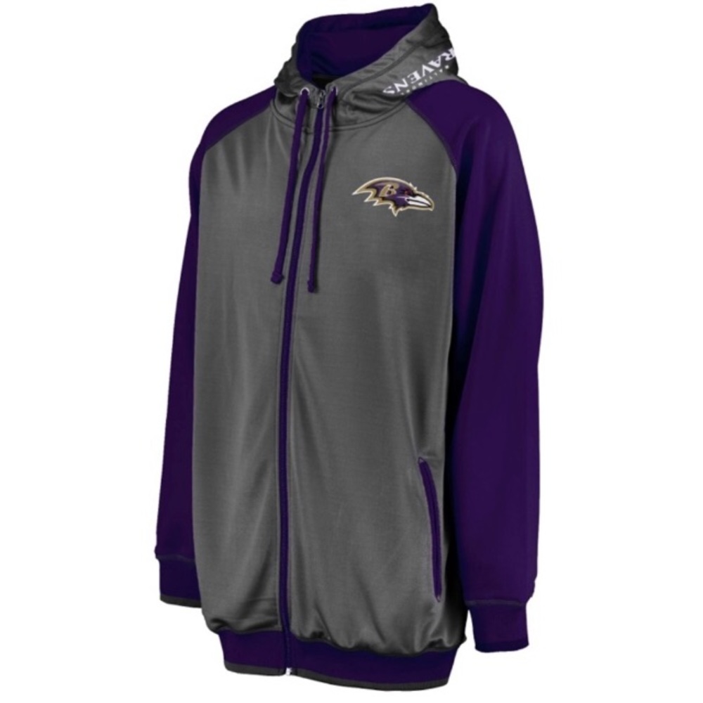 Baltimore Ravens Men's Gray XL tall Hoodie NWOT